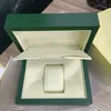 L Rolexwatch Luxury Watch Mens Watch Box Cases Originale interno esterno Womans Orologi Rolex Boxes Orologio da polso da uomo Green Boxs Booklet Card 116610 s