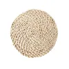 Corn fur woven Dining Table Mat Heat Bowl Placemat Round Coasters Coffee Drink Tea Pads Cup Table Placemats 0103