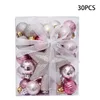 Party Decoration Christmas Tree Balls PVC 30Pcs/Set 30mm Xmas Ball Bauble Hanging Home Ornament Decor