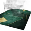 Carpets Light Luxury Emerald Dark Green Simple Golden Geometric Living Room Bedroom Bedside Carpet Floor Mat Customization9758419