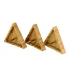 Triangelstil naturlig bambu tr￤ aska b￤rbar torr ￶rt tobak cigaretth￥llare filter sk￥lf￤ste ash sot container glas bong hopah shisha r￶kverktyg