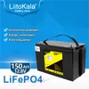 LiitoKala 12,8V 150Ah Lifepo4-Akkupack 12V150Ah Lithium-Eisenphosphat-Tiefzirkulationsbatterie für Schiffsmotor-Wechselrichter mit 14,6V-Aufladung AAA