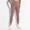 Aktiva byxor Kvinnor Yoga Leggings Hög midja Gym Sportkläder som kör Kvinnlig träning Sömlös fitness för kvinnors klädträningstrumpbyxor