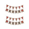 Décoration de fête 2 pièces amour coeur bannière machaon romantique Chic drapeau suspendus bruant fournitures pour mariage