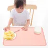 Tafelmatten dineren placemat waterdichte warmte isolatie kinderen mat siliconen dikker antislip diner voor kinderen
