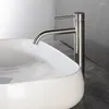 Badkamer wastafel kranen geborsteld gouden bassin kraan koud en mixer water tap dek gemonteerd enkel gat handvat hoge stijl roos