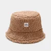 ベレー帽の冬の帽子for women gorros bonnets girls fuzzy fisherman cap