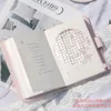 Zelfvullende kalenderschema borduurdoek Sakura Diary A6 Notebook Japans maandelijks plan wekelijkse planner kleurmeisje cadeau