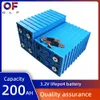 200AH LIFEPO4 Batterisladdningsbar 3.2V Solar litiumjärnfosfat DIY -celler Djup Cykel för 12V 48V Camper RV EV Boat House