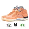 2022 Fashion Jumpman 5s basketbalschoenen met sokken UNC 5 Sail DJ Khaled X Wij de beste Mars voor haar Aqua University Blue Sneakers -vrouwen