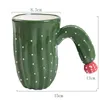 Tazze Nordic Creative Cactus Tazza in ceramica 440ml Tazza regalo per coppia Acqua