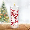 Juldekorationer flyter pärlor Candy Cane Water Gel Beads White and Red Acrylic Vase Filler