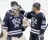 College Hockey Wears Custom College Stitched Yale Hockey Jersey 8 Ryan Conroy 9 Henry Wagner 10 Reilly Connors Niklas Allain Ryan Stevens Teddy Wooding Ian