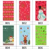 Decorações de Natal 5/10pcs Bolsas de presentes Papai Noel Snowman Snowman Kraft Paper Candy Bag Xmas Home Decor Year Cookies Snacks Packaging Supplies