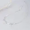 Anklets Kofsac أربعة أساور Clover Girl Barefoot Sandal Beach Foot Jewelry 925 Sterling Silver for Women Excalsions Higds