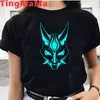 Мужские футболки горячая футболка Genshin Impact Men Kawaii Hu Tao Graphic Tees Xiao Kaedehara Kazuh