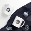 50st vackra Moon Planet Stickers Moonlight Starry Sky Galaxy Graffiti Stickers för DIY Bagage Laptop Skateboard Motorcykel Cykeldekal