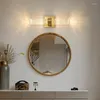 Lampade da parete Lampada in vetro Retro Crystal Sconce Lighting Lampen Modern Dorm Room Decor Led Light Exterior