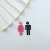 Brincos de balanço, masculino engraçado sinais de banheiros da mulher acrílica Declaração longa para mulheres Acessórios para presentes de joalheria de moda