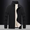 Herenjacks 2023 Winter zware wol mannen sportkleding warme man mannelijk stand kraagjack jas m-9xl