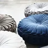 Yastık Damla Avrupa Yuvarlak Sıl Pileli Tekerlekler Kabak Paspaslı Kanepe Yatak Yastıkları Düz ​​Renkli Koltuk Dekoru