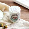 Geschenkomschakeling 1Roll Teapot Vintage Patroon Washi Paper Stickers Decoupage Diy Crafts Retro -afplakking Tape Dagboek Decoratief Decoratief