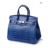 Bolsas de designer bolsas têm logotipo clássico couro de crocodilo saco de platina grande marca moda feminina bolsa versátil em forma de único