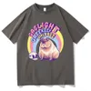 Camisetas masculinas GasLight Catkeep Girlboss Cool Capybara Tshirt Homens Mulheres casuais camisetas de manga curta unissex engraçado Kawaii camiseta T230103
