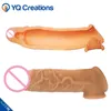 Extensions vente chaude manchon d'extension de pénis en Silicone souple retardant l'éjaculation Dick élargissement LF3X