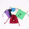 Jewelry Pouches 2Pcs 6Colour 10 15cm Double-Layer Tint Pcoket Adequate Qualite Fashion Candy Coin Gift Jute Can Custom