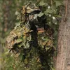 Vestes d'extérieur Hoodies Tactique Costume De Chasse Hommes En Plein Air 3D Feuille D'érable Bionic Ghillie Costume Hommes Camouflage Birdwatch Airsoft Sniper Vêtements Veste Ensembles 0104