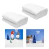 Kerstdecoraties 2 stks sneeuwdeken kunstmatige zachte hoes Xmas witte katoenen tapijt rol achtergrondjaar 76.2x101.6 cm