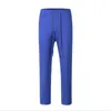 Calça masculina de rua alta e azul cor de cor de cor de lã de lã para homens para homens reto casual baggy pista superdizes unissex calças