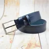 Belts Men's Belt Alloy Pin Buckle Genuine Leather For Men Black/coffee/blue/green/red/purple 3.8CM Width Trouser Jeans