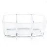 Storage Boxes 3 Lattices Transparent Acrylic Makeup Brush Holder Cosmetic Nail Polish Case Table Organizer Tool