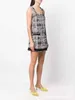 Casual Dresses Designer New Niche Design Nylon Mosaic Strap Dress Fashion Casual Temperament Tah8