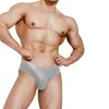 Sous-vêtements Sexy sous-vêtements pour hommes Modal hommes slips respirant doux U convexe Gay hommes culottes Bikini taille basse Cuecas Sissy Lingerie AD325