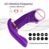 Articles de beauté USB charge 10 vitesses gode vibrateur jouet sexy pour femmes G Spot clito stimuler télécommande Vibration femmes adultes 18