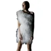 Feather Sexy Prom Dresses One Shoulder Sleeve White Evening Clowns Fashion Short Mini Cocktail Dress Custom Made Made