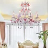Chandeliers Plant Flower Chandelier Green Color Hanging Gardens Of Babylon Lighting Plants Flowers Nature Balcony Lamp For Home