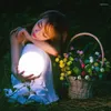 Garden Ball Light Outdoor Waterproof Floor Lamp USB Charging Bedroom Desk Holiday Party Decoration Remote Control