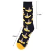 Chaussettes Homme 6 Motifs Drôle Coton Peigné Heureux Coloré Multi Motif Long Tube Planche À Roulettes Décontracté Pour Hommes