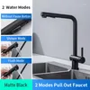 Kitchen Faucets Faucet 360 Degree Rotating Countertop Mount And Cold Mixing Sink Brushed/Black