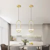 Lampes suspendues LED moderne lumières nordiques cuisine salle à manger éclairage décor chambre luminaires suspendus Restaurant Bar