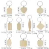 Hêtre Bois Porte-clés Party Favors Blanc Personnalisé Personnalisé Tag Nom ID Pendentif Porte-clés Boucle Creative Cadeau D'anniversaire En Gros