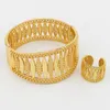 Halskette Ohrringe Set Design Dubai Gold Farbe Schmuck für Frauen Mode Luxus Ring Armband Braut Hochzeit Party Frau Geschenk