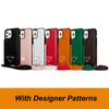iPhone 14 Pro Max 13 12 11 XS XR 6 7 8 14Plus Fashion Wristband 프린트 커버 럭셔리 카드 홀더 포켓 TPU 다기능 지갑 CAS 용 최고의 가죽 디자이너 전화 케이스