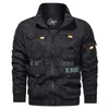 Vestes extérieures Hoodies LETTRE DE LETTRE DE LA VESTS TACTIQUES Men de coton Zipper Bomber Vestes militaires masculines Nouveaux coulisses de vent en plein air Mans de vol 10104