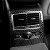 カーインテリアカーボンファイバーステッカーリアエアコンベントトリムカバーデカールアウディA6 C5 C6 2005-2011アクセサリーのための車のスタイリング