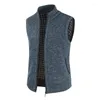 Herenvesten 2023 herfst en winter heren katoenen jas mode warme buitenkleding vest casual mouwloze jas